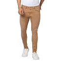 Spykar Men Mid Rise Sand Cotton Stretch