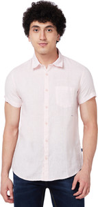 Spykar Men Regular Fit Solid Slim Collar