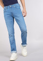 Spykar Men Regular Mid Rise Light Blue