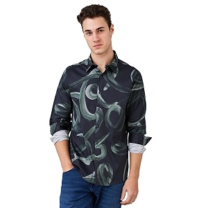 Spykar Mens Regular Fit Shirt
