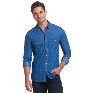 Spykar Men Slim Fit Full Sleeves Shirt