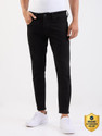 Spykar Men Slim Mid Rise Black Jeans