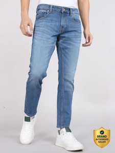 Spykar Men Slim Mid Rise Light Blue