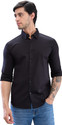 Spykar Men Solid Casual Black Shirt