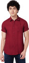 Spykar Men Solid Casual Red Shirt