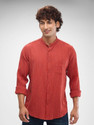 Spykar Men Striped Casual Red Shirt