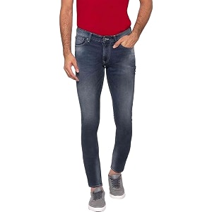 Spykar Mid Tone Wash Cotton Skinny Fit