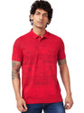 Spykar Printed Men Polo Neck Orange T-Shirt