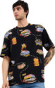Spykar Printed Men Round Neck Black T-Shirt