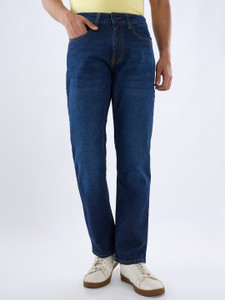 Spykar Relaxed Fit Men Dark Blue Jeans