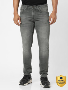 Spykar Slim Men Green Jeans