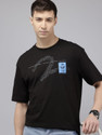 Spykar Solid Men Round Neck Black T-Shirt