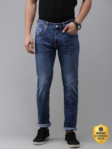 Spykar Straight Fit Men Dark Blue Jeans