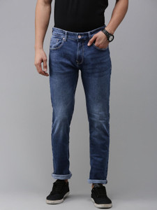 Spykar Straight Fit Men Dark Blue Jeans