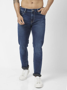 Spykar Straight Fit Men Dark Blue Jeans