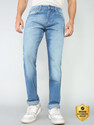 Spykar Straight Fit Men Light Blue Jeans
