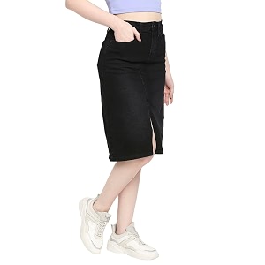 Spykar Womens Knee Length Skirt