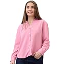 Spykar Women Pink Regular Fit Solid Full Sleeve Casual Shirt (Size: XS)-WSHSOS1BE121-Peony Pink