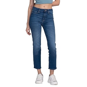 Spykar Womens Mid Rise Super Slim Fit