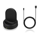 Charger Compatible with Samsung Gear S3, Charging Cradle Replacement Charger Dock with USB Charging Cable for Samsung Gear S3 Classic/Frontier - Black
