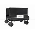 Metal CPU Trolley (Black) /CPU Trolley Metal/with Wheels/Computer Floor Stand Trolley with Castor Wheels Multiple use - Black (Heavy Quality Trolly)