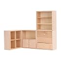 1/12 Doll House Cabinet Set, Lifelike Miniature Wooden Dollhouse Cabinet Decoration Mini House Furniture Accessories Portableelectronicdevicemount Simulation Repair Tool