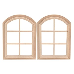 dollhouse wooden window 112 scale miniature arched dollhouse window house model accessories golfclubcover simulation furniture
