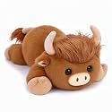 SQEQE Weighted Highland Cow Stuffed Animal, Weighted Plush Toy