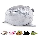 SQEQE Weighted Stuffed Animals Seals, Weighted Seal Plush, Soft Pillow Toy for Kids Adults for Cozy Comfort, Cute Plushie Gift for Valentines Birthday, Home Decor​ 23.6 Inch, 3.8 Lb