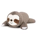 SQEQE Weighted Stuffed Animals Sloth Plush, Weighted Sloth Stuffed Animals Plushies, Soft Pillow Toy for Kids Adults, Valentines Gifts, Birthday Presents 13.8 Inch, 1.7 Lbs