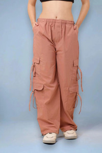 SQEW High Waist Pants With 6-Pocket Loose