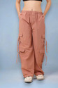 SQEW High Waist Pants With 6-Pocket Loose