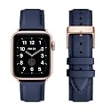 Genuine Leather Band Compatible with Apple Watch Bands for Women Office