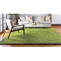 Square Plain Fur Rugs Hall and Drawing