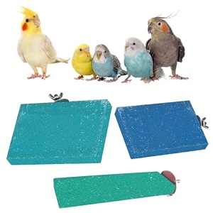 square sand platform made of natural wood combo of three 3  4 6  45 amp 2  55 inches rectangle shaped perch stand cage accessories gym playful toy suitable for birds parrots budgies