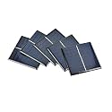 Square Shape Mini Solar Panel, 6V, 100 mAh, 70x70x3 mm, for DIY Projects, Pack of 5