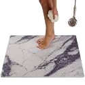 Square Shower Mat - Non Slip Shower Mats for Inside Shower - Extra Large 31x31 Shower Floor Mat Non Slip - Square Bath Mat for Shower - Secure Anti Slip Loofah Shower Bath Mat (31x31 Blue Grey)