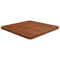 Square Tabletop, Durable Solid Oak Wood, Dark Brown Finish, Medium Size, Ideal for Dining Rooms &amp; Restaurants, Easy Maintenance
