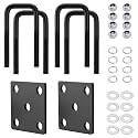 Square Trailer Axle U Bolt Kit for 2x2 Axle - 5 1/4" Long