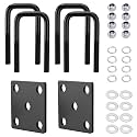 Square Trailer Axle U Bolt Kits for 2x2 Axle - 4 3/4" Long