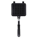 Square Waffle Baking Pan, Non Stick Coating Aluminum Alloy Waffle Maker with Dual Handles, Easy Storage and Ergonomic Grip, outstanding for Breakfast Making