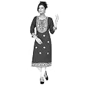 SQUARO Women Embroidery Cotton Rayon Straight Kurta