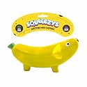 SQUEEEZYS Hedgehog – Squeaky Toys for Dogs, Latex Dog Toys for Large Dogs (0–30kgs) – Orange