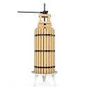 SQUEEZE master Fruit Press-7.9 Gallon/30L-Solid Wood Basket Wine Press-Vintage traditional juicer-6 Press Wooden Blocks-Pole Handle Bar for Juice,Wine,Cider-1 free filter bag included