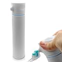 Chrome Cherry SqueezMe EasyPump Toothpaste Dispenser System, No-Mess Dispensing for Kids and Adults, Hygienic One-Hand Press, Easy Installation, Fits Most Standard Tubes Up to 230g, White, 1-Pack