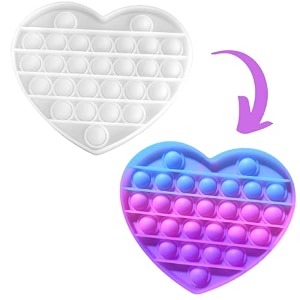 pop it fidget toypush pop bubble fidget toyrainbow color changing pop itglow under the sun pop itsrandom shape pop bubble fidget heart