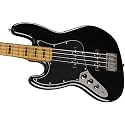 Squier Classic Vibe 70s Jazz Bass, Black, Left-Handed, Maple Fingerboard