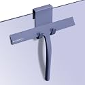 Squiggy for Shower Glass, Richmirth 9" Shower Glass Cleaner Squeegee Silicone Shower Squeegee for Bathroom Mirror Tiles Car Window - Blue