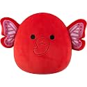 Squishmallows Original 8in Harpo the Maroon Elephant Butterfly – Official Jazwares Plush (Little)
