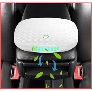 car air purifier with hepa filter remove 999 of dust smoke odors and harmful particles ideal for car office bedroom fresh plant fragrance type-c cable blck black